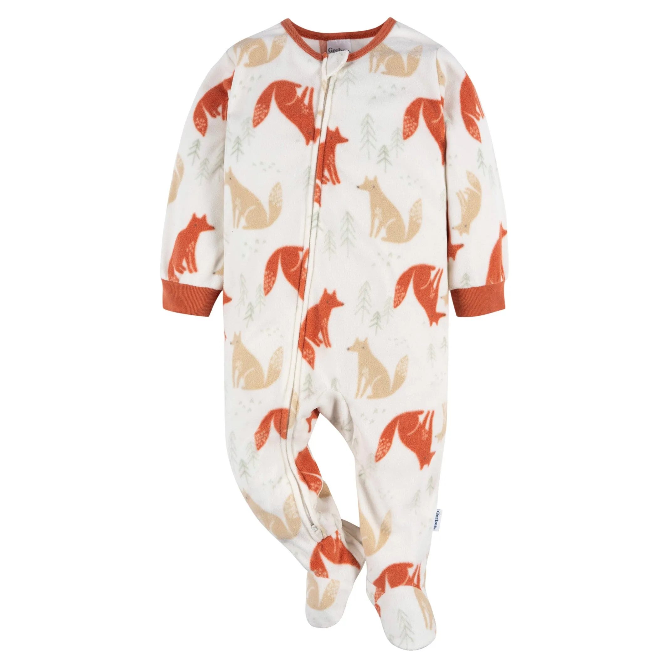 2-Pack Baby & Toddler Boys Fox Stripe Fleece Pajamas