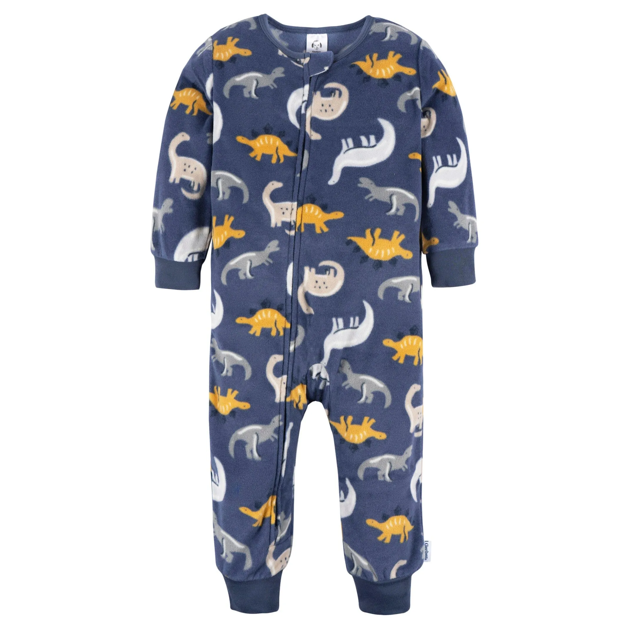 3-Pack Infant & Toddler Boys Dogs & Dinos Footless Fleece Pajamas