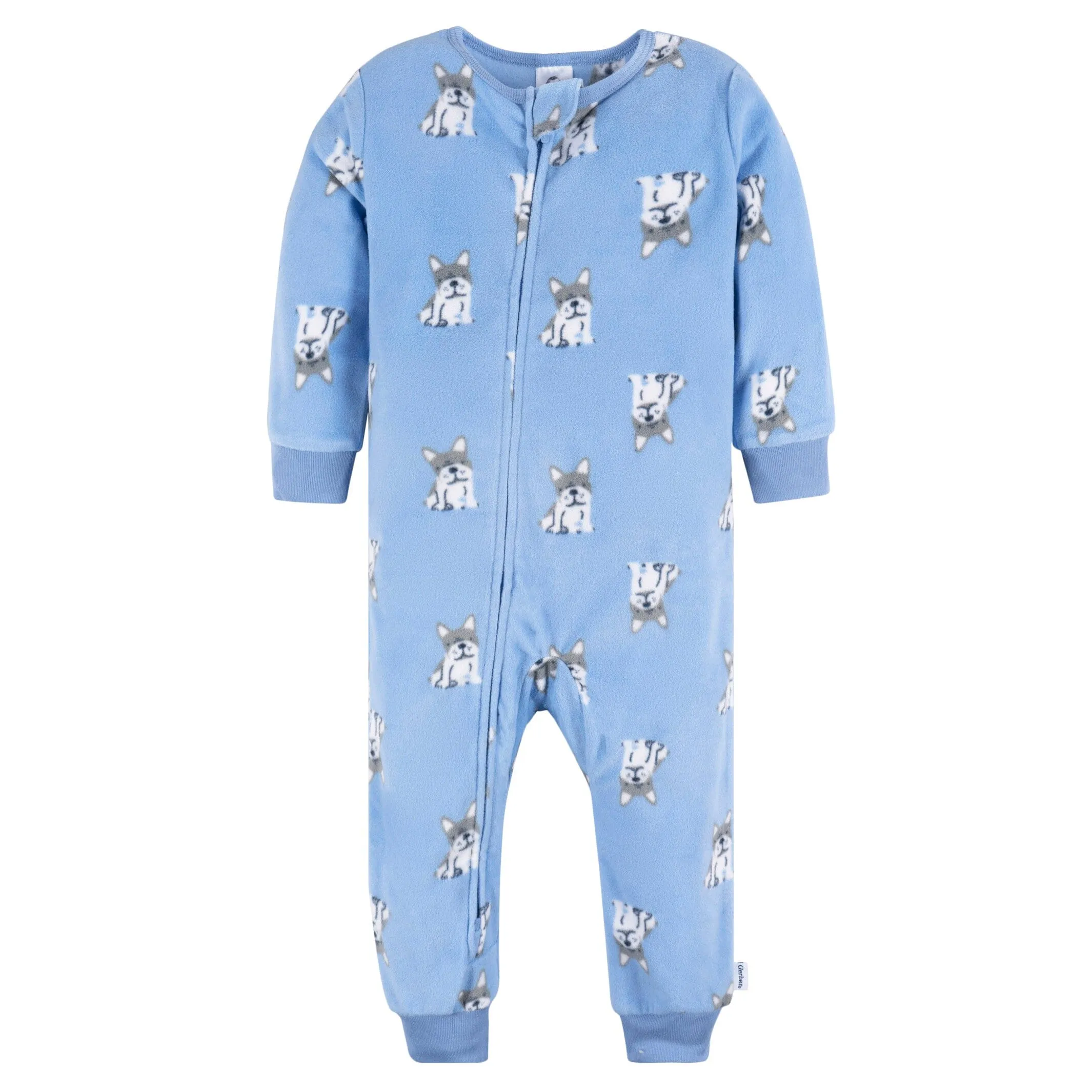 3-Pack Infant & Toddler Boys Dogs & Dinos Footless Fleece Pajamas