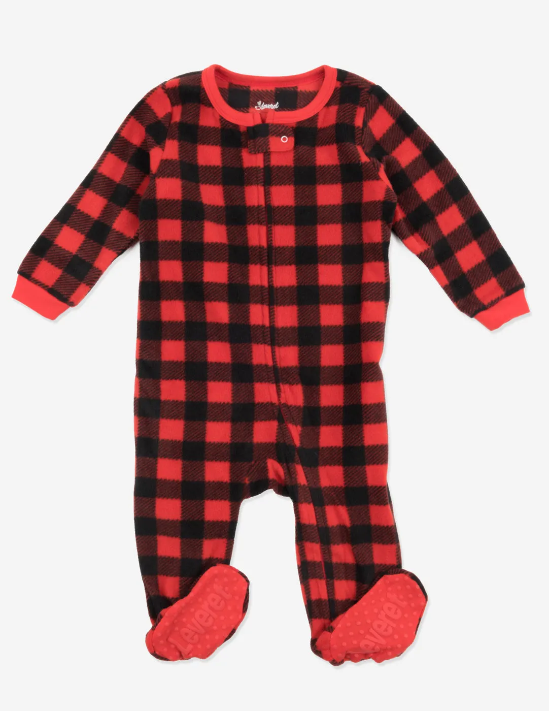 Baby Footed Fleece Plaid Pajamas