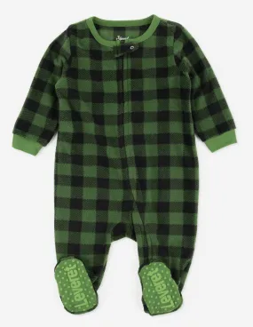 Baby Footed Fleece Plaid Pajamas