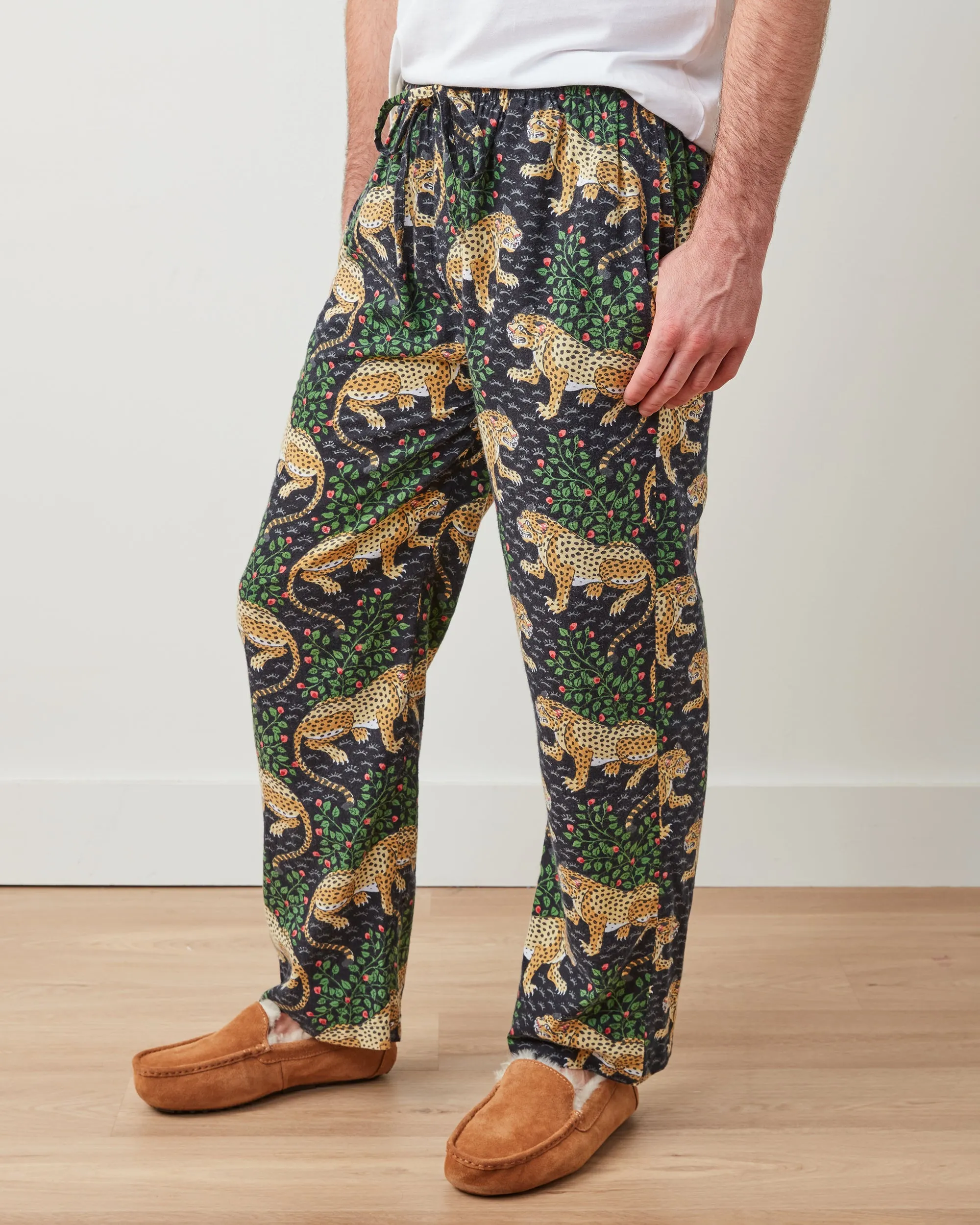 Bagheera - Men's Lightweight Flannel PJ Pants - Ink