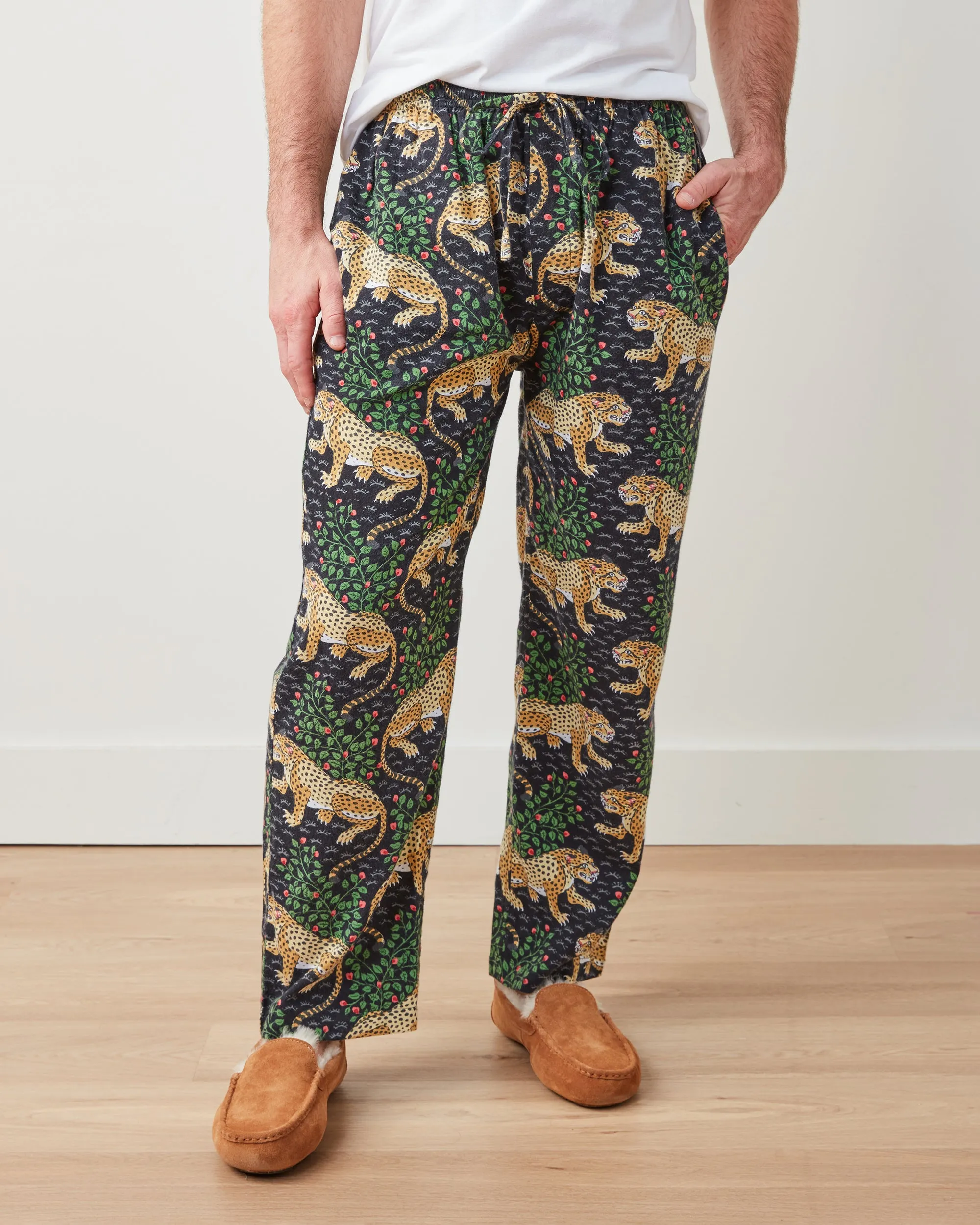 Bagheera - Men's Lightweight Flannel PJ Pants - Ink