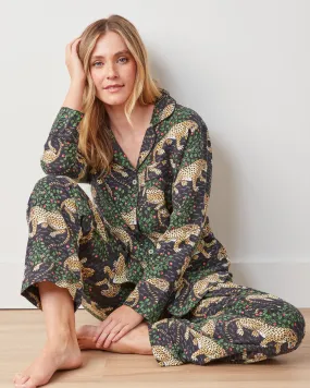 Bagheera - Tall Lightweight Flannel Long PJ Set - Ink