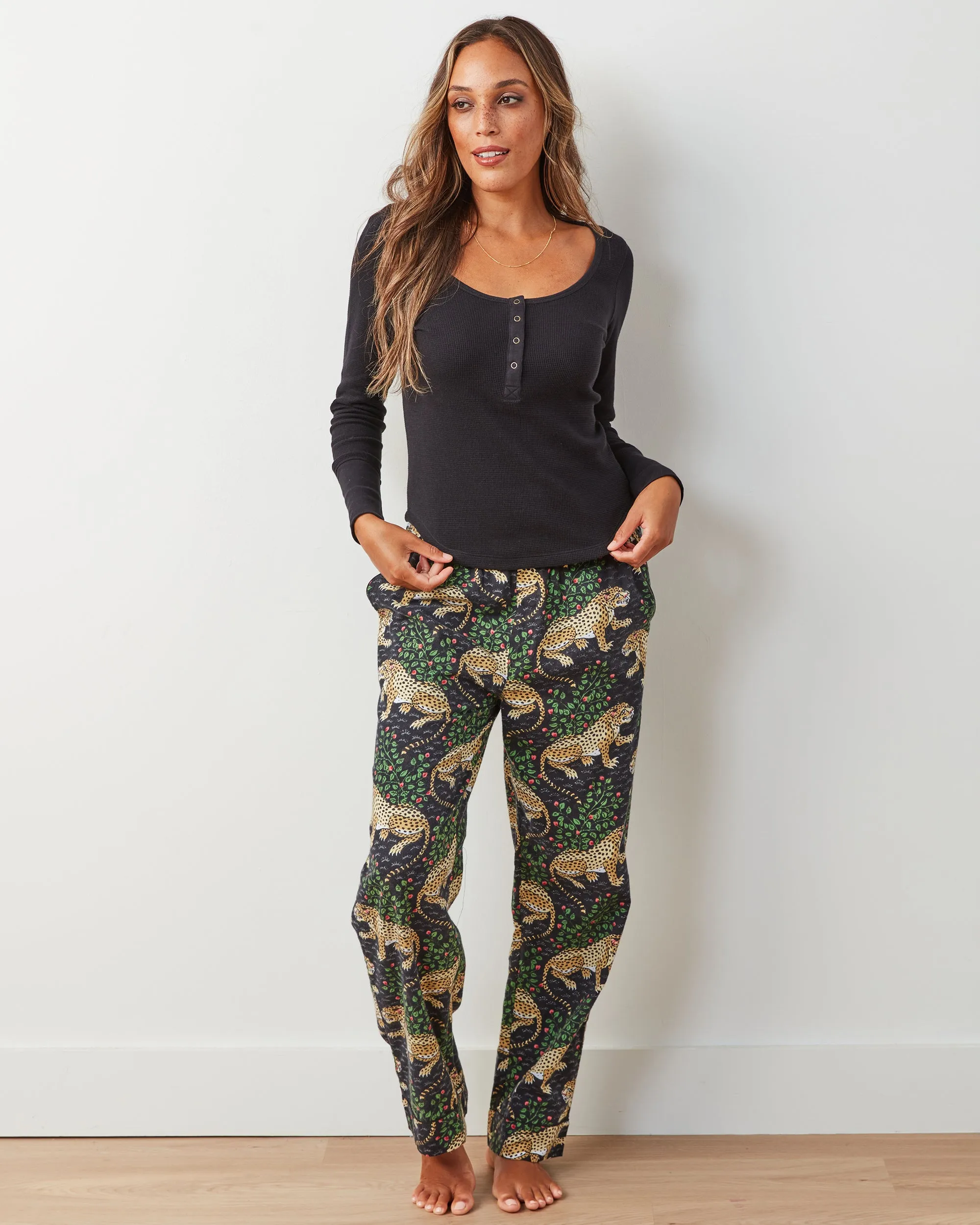 Bagheera - Tall Lightweight Flannel PJ Pant - Ink