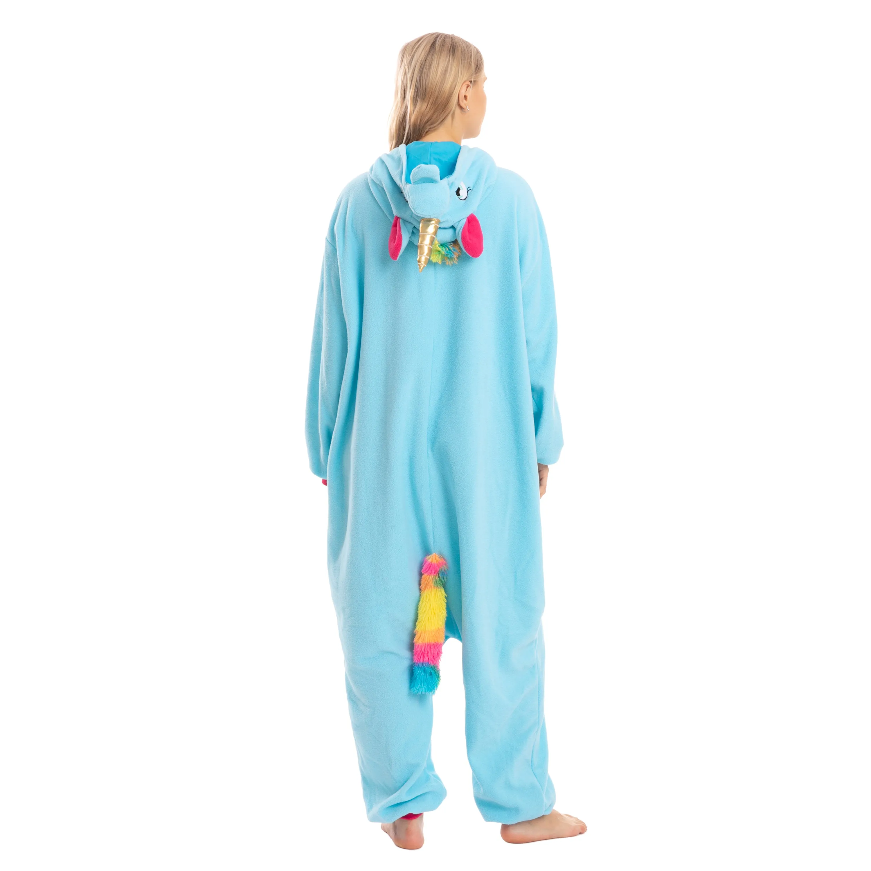 Blue Unicorn Pajamas jumpsuit - Adult