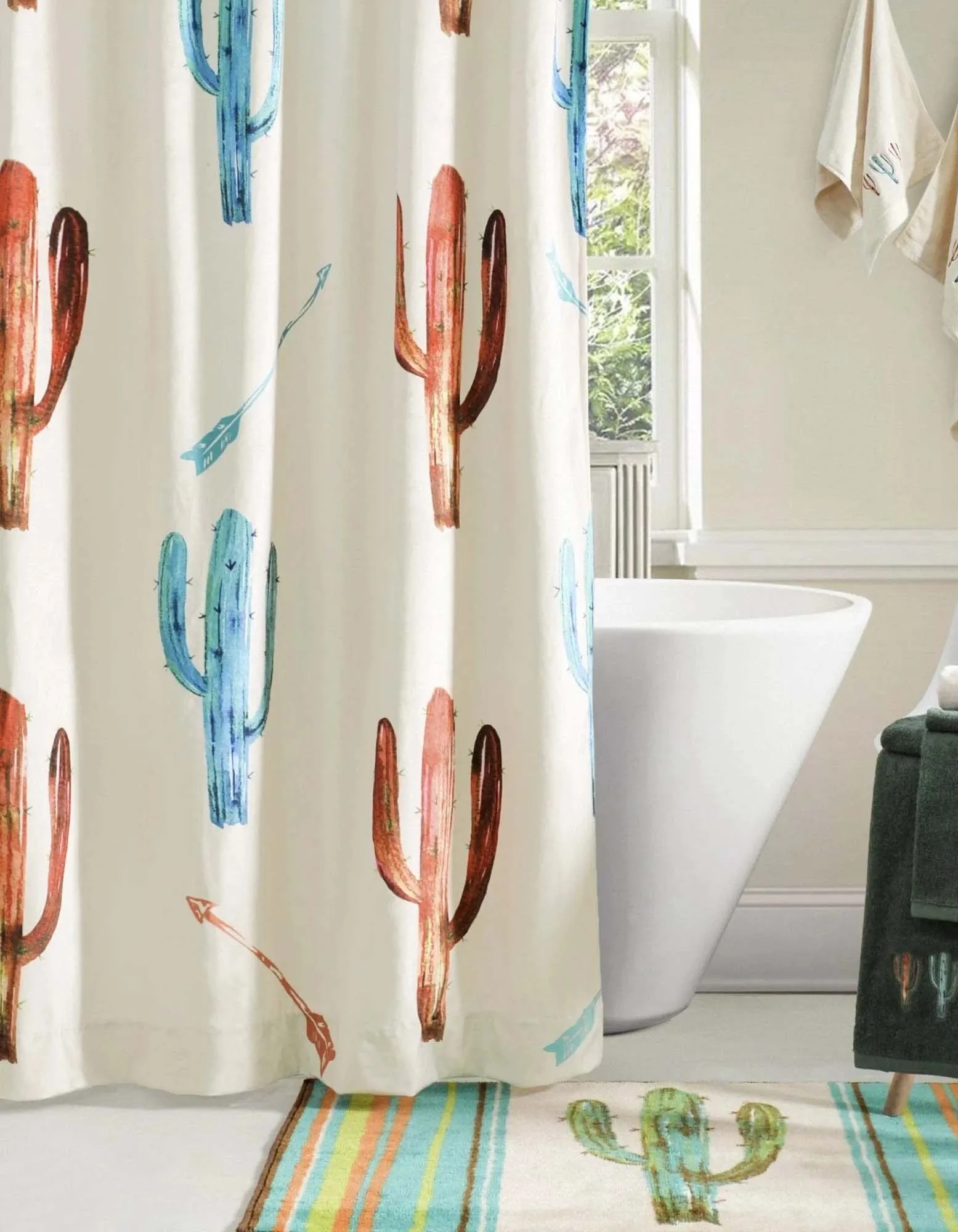 Cactus & Arrow Shower Curtain