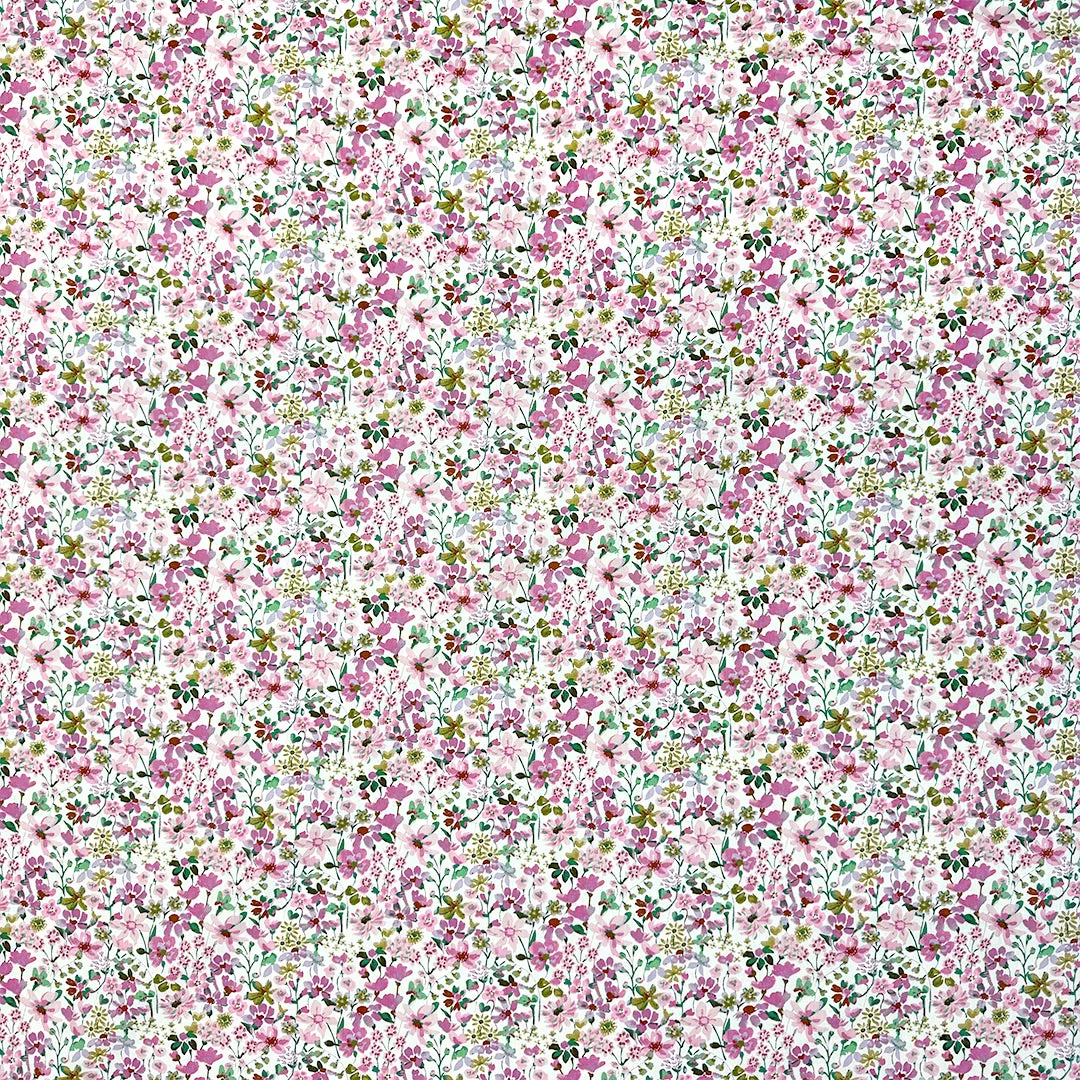 dainty floral cotton lightweight woven - orchid