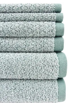 Diamond Jacquard 6 Piece Bath Towel Set Lagoon