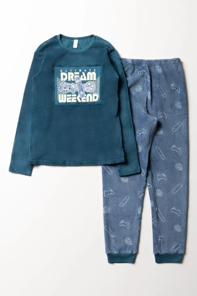 Dream Weekend Long Sleeve Pyjamas Blue