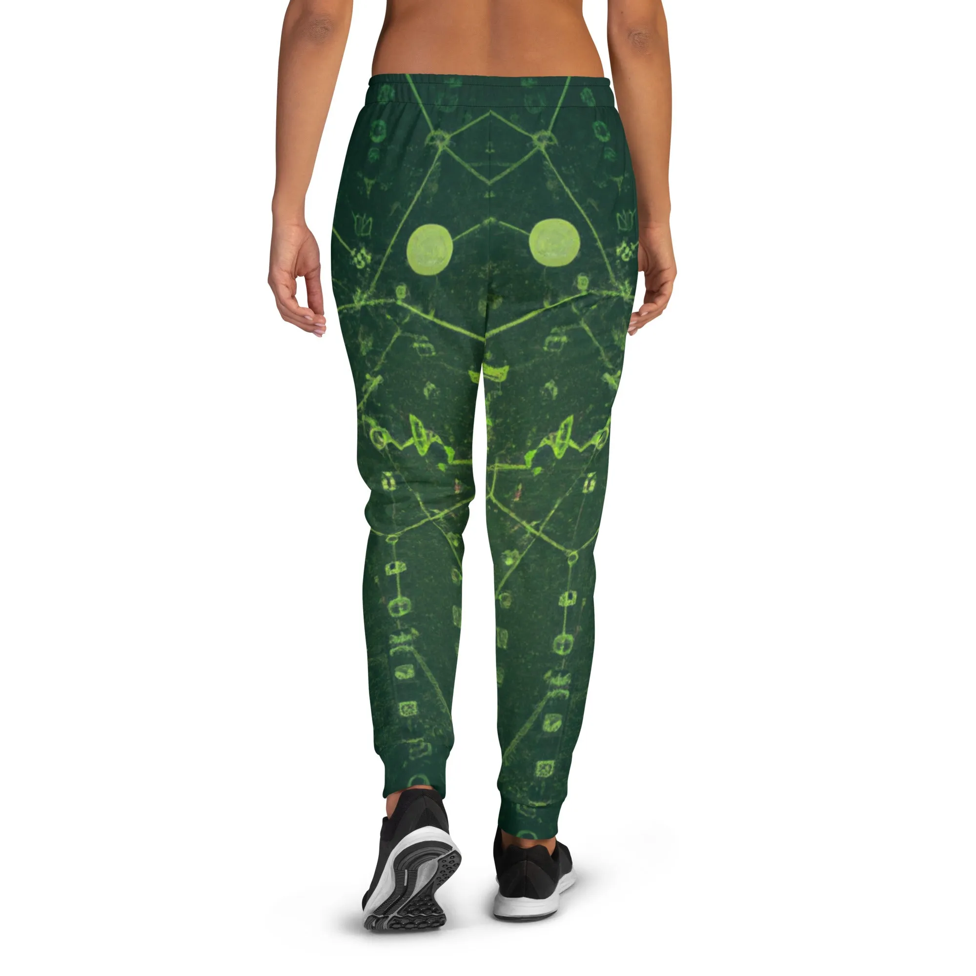 Eco-Friendly Dark Green Joggers - Soft Fleece Sweatpants for Women - Sustainable Lounge Wear