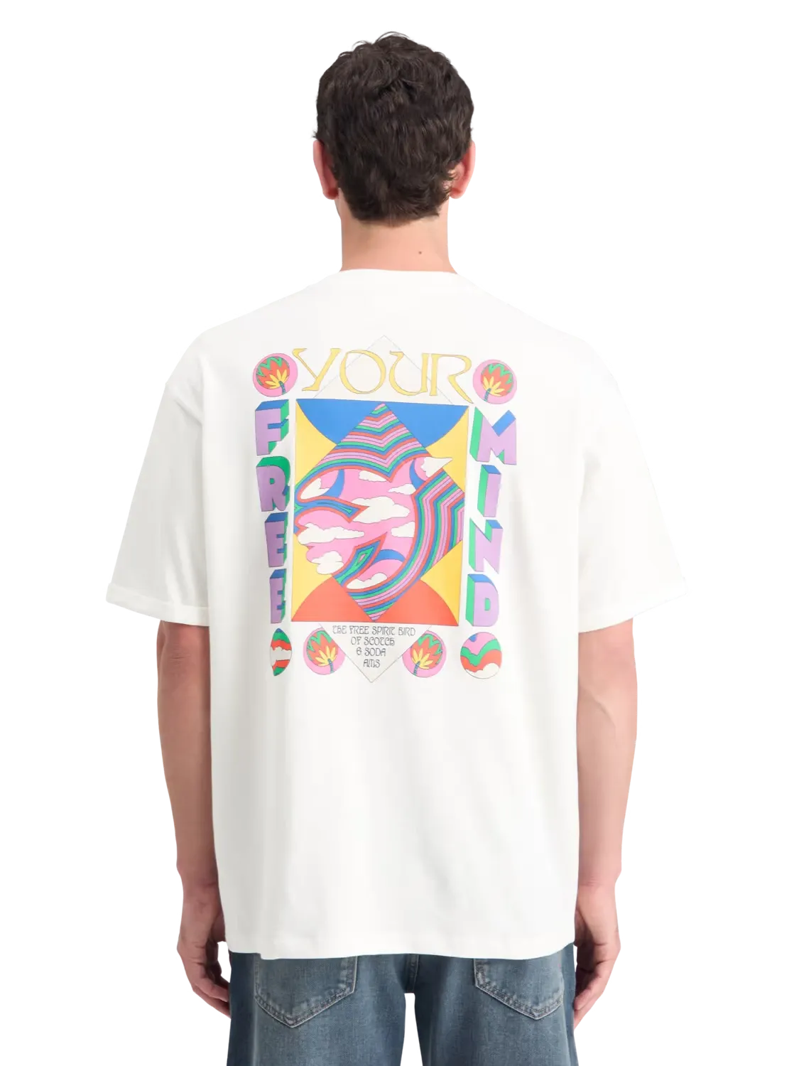 Free Your Mind Loose Fit T-Shirt (White) - 178787WI24101