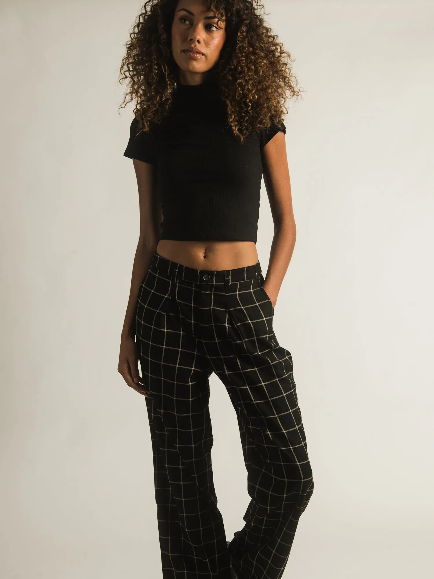 HARLOW HIGH RISE TROUSER PANTS - CLEARANCE