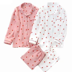 Heart Print Pajamas