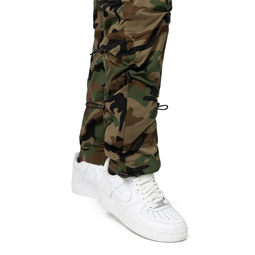 High Rise Multi Bungee Joggers - Wood Camo