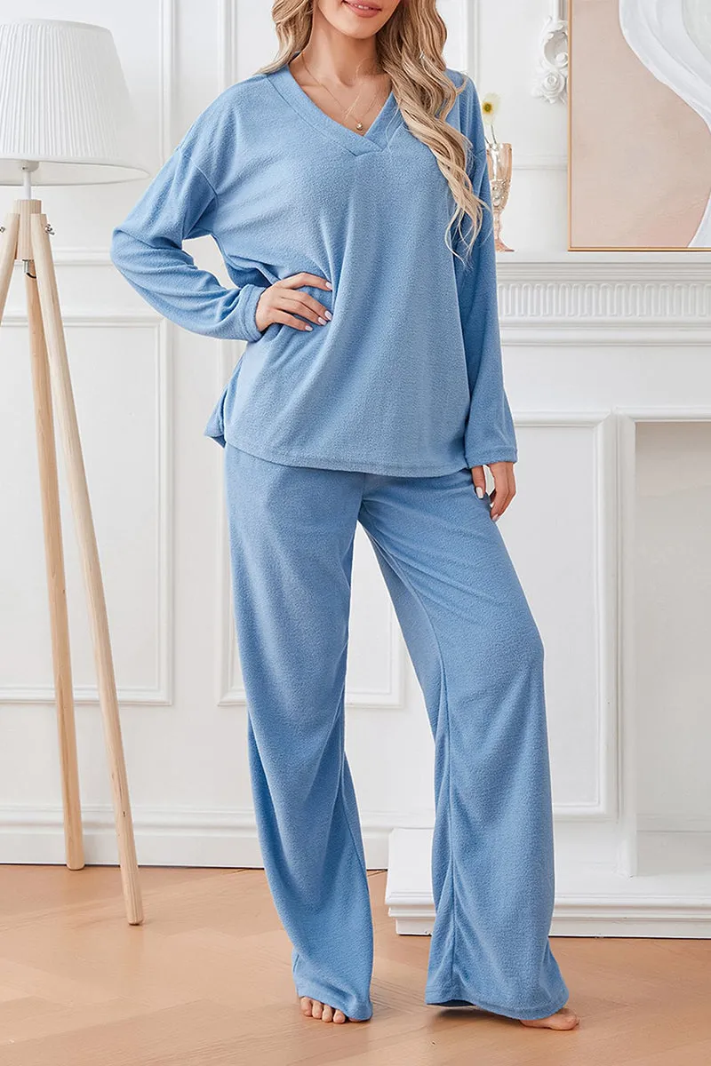 HUS1084 Cozy Dream Fleece Loungewear Set