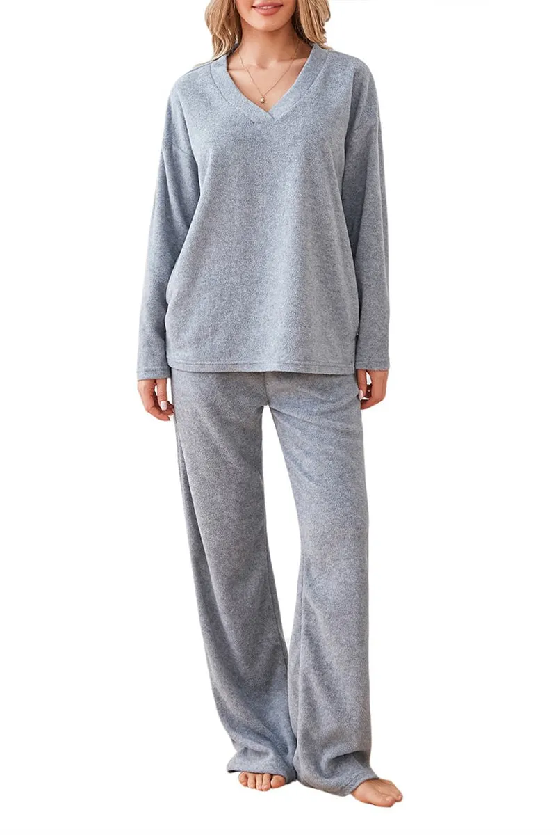 HUS1084 Cozy Dream Fleece Loungewear Set