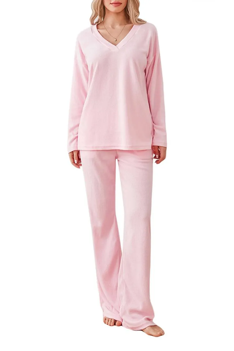 HUS1084 Cozy Dream Fleece Loungewear Set