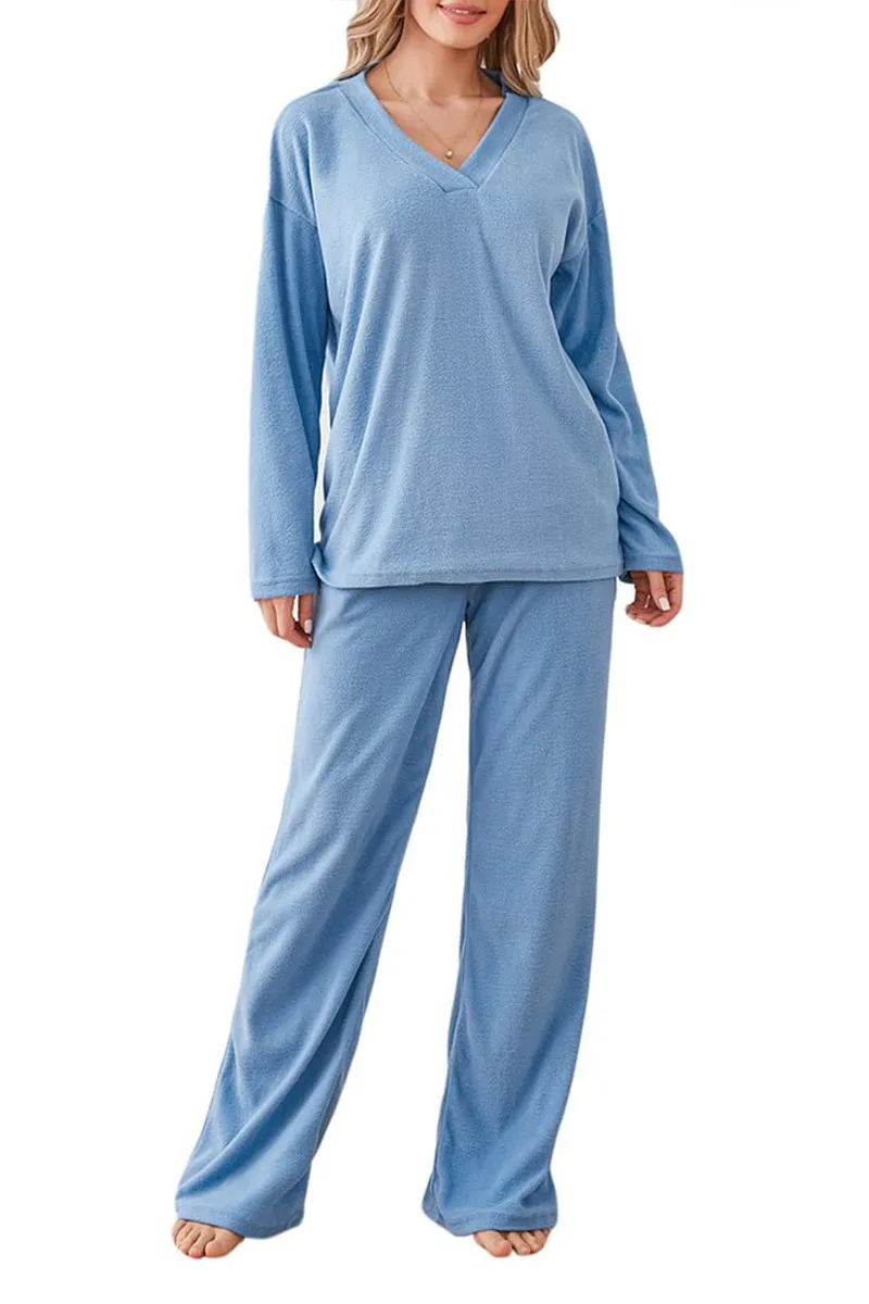 HUS1084 Cozy Dream Fleece Loungewear Set