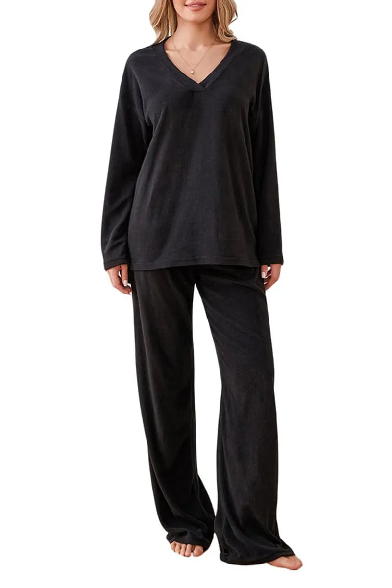 HUS1084 Cozy Dream Fleece Loungewear Set