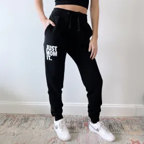 Just Mom It • Black Joggers