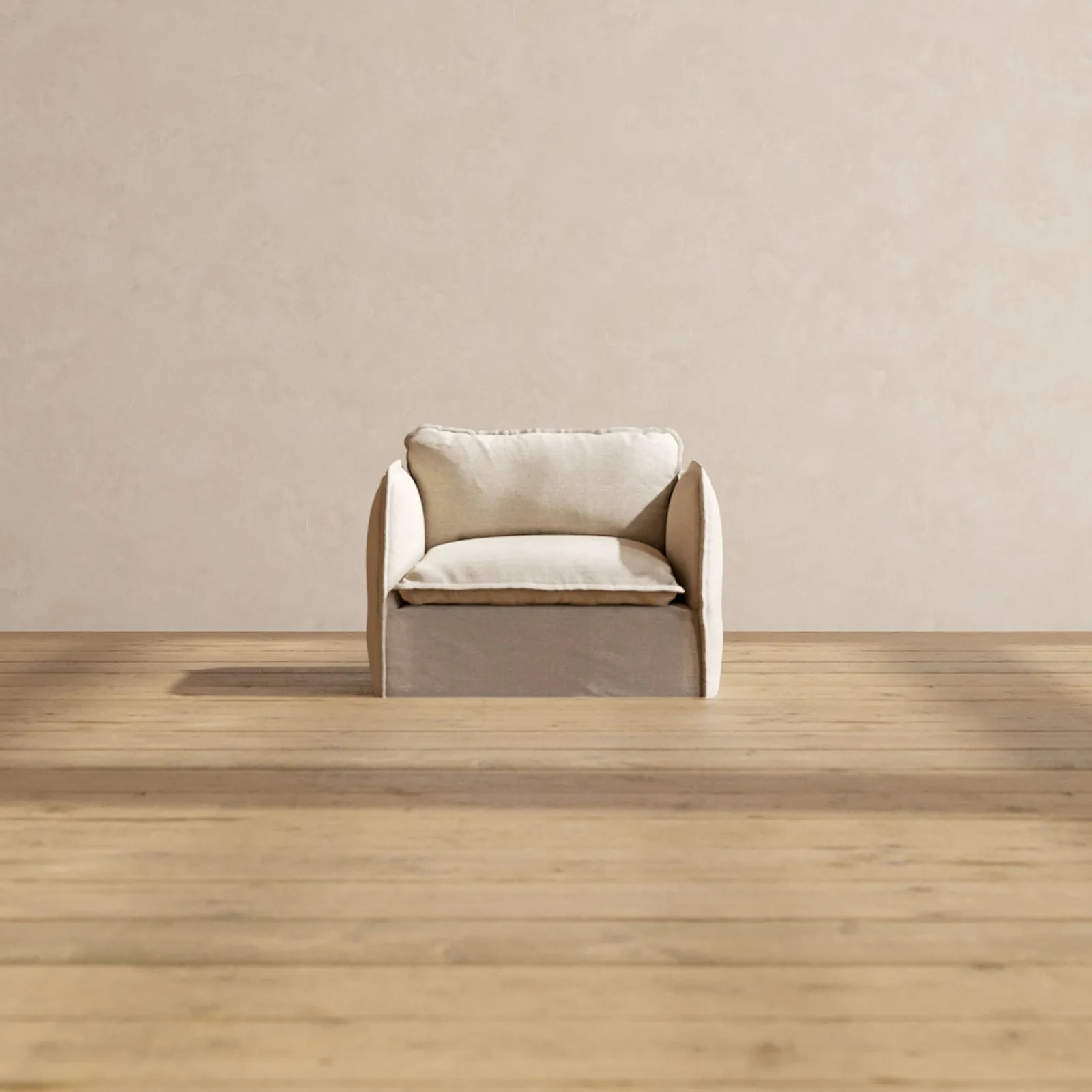 Modular Performance Armchair in Oat | Relaxed Blend