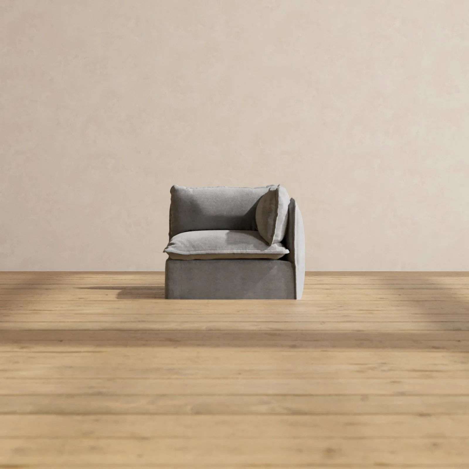 Modular Performance End Chair in Ash | Relaxed Blend