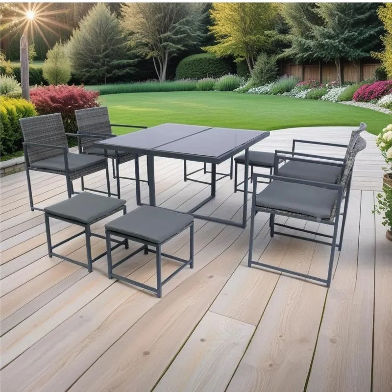 Patio Dining Sets Outdoor Space Saving Rattan