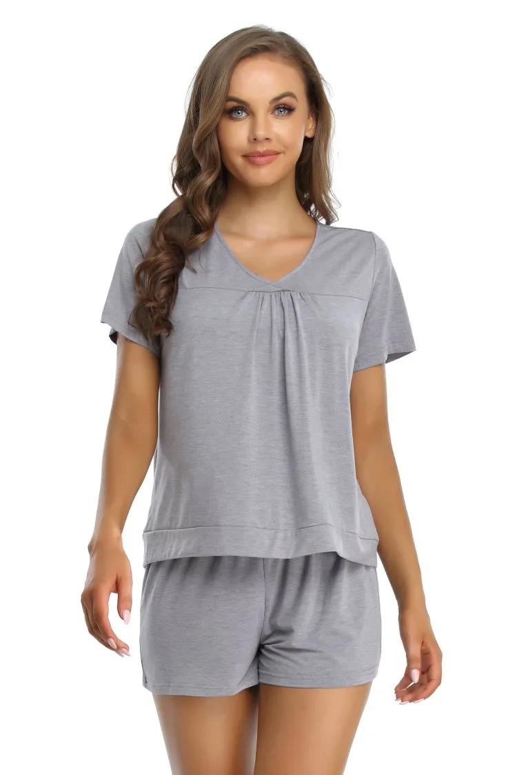 Short Sleeve Lightweight Loungewear Pajamas