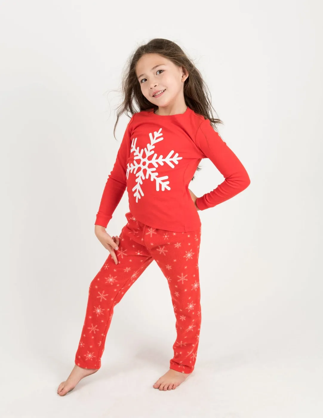 Snowflake Matching Family Pajama Set