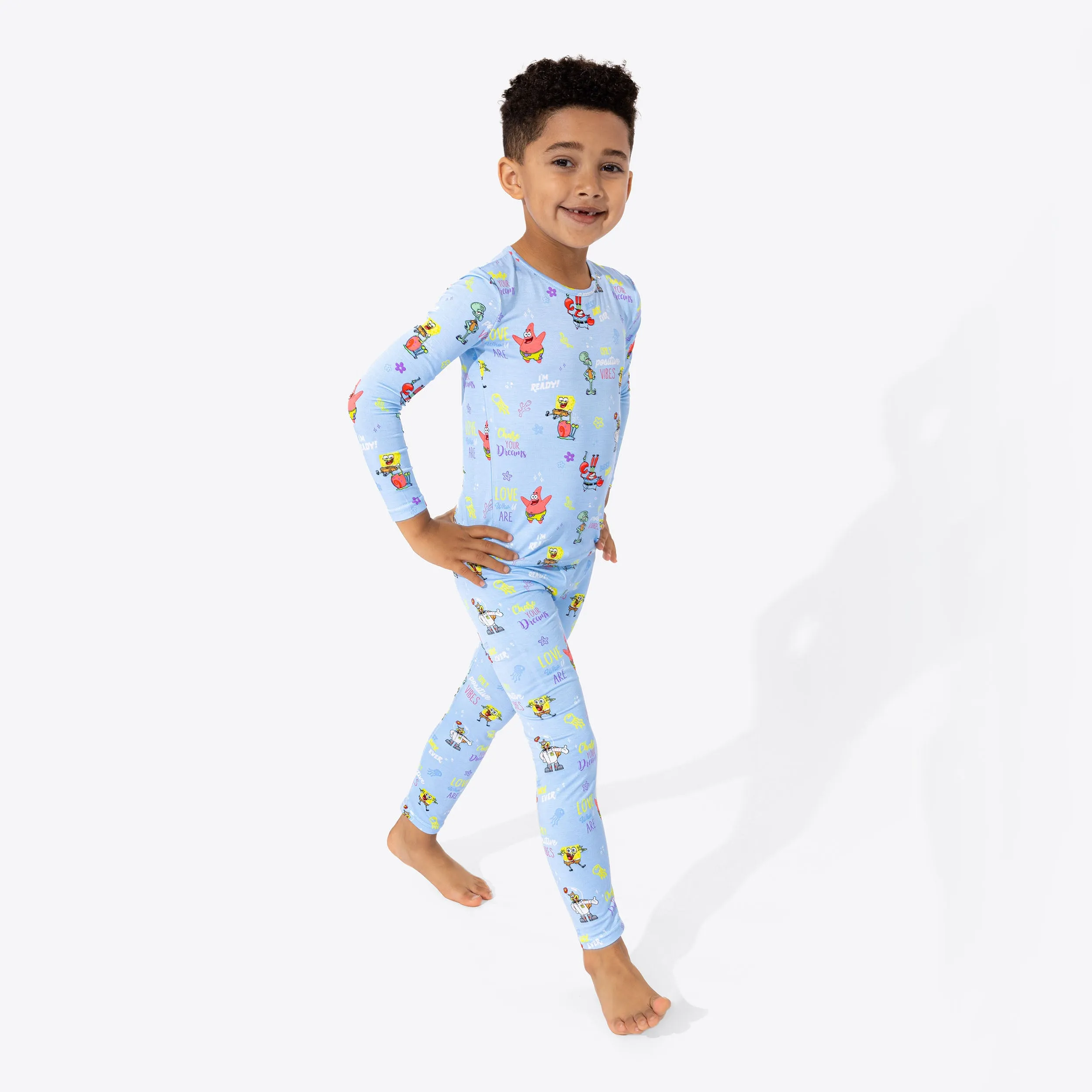 SpongeBob SquarePants: Good Vibes Bamboo Kids Pajamas