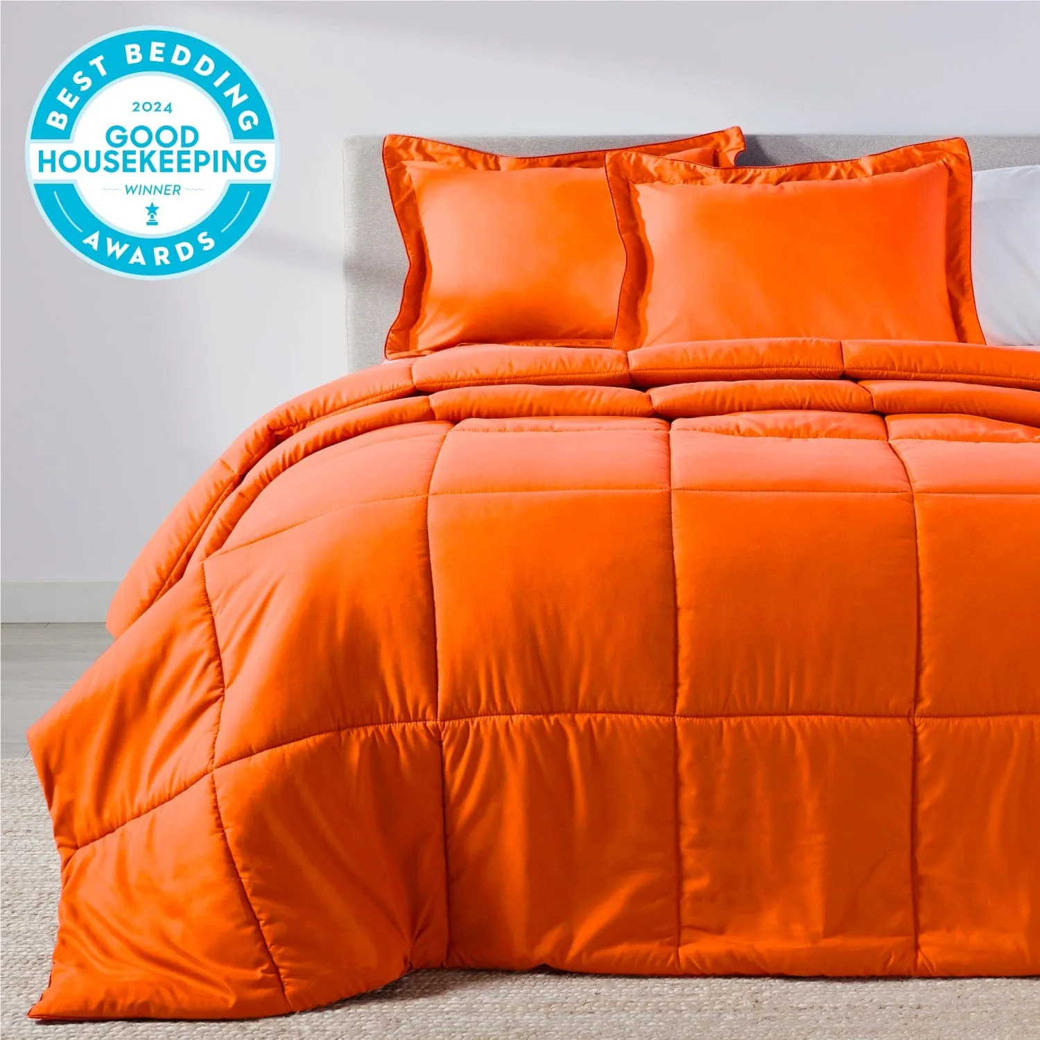 Sunkissed Orange Oversized Comforter Set