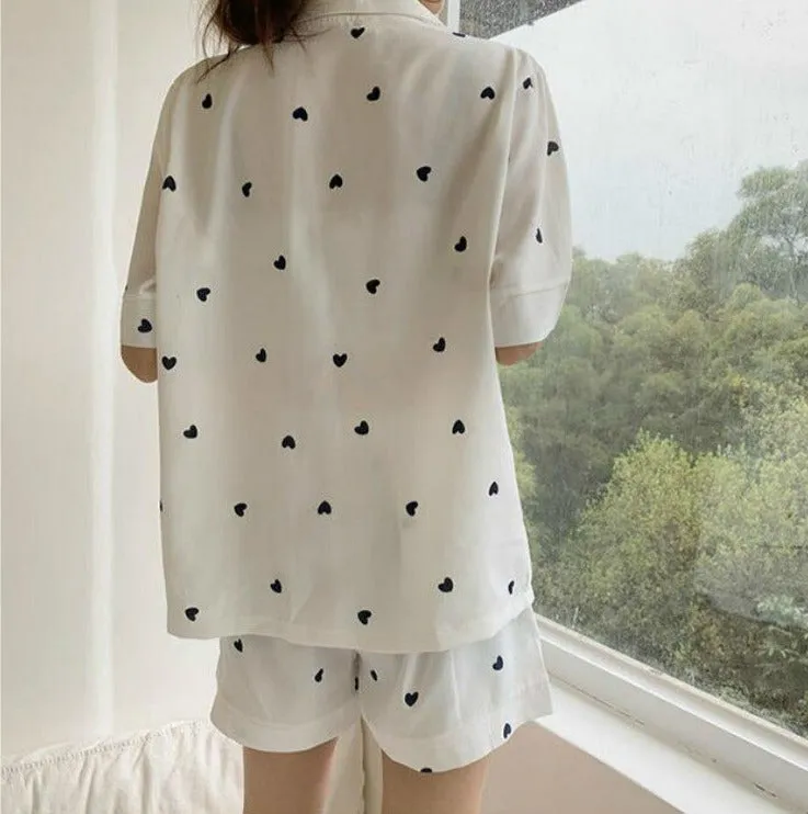 Sweet Heart Short Pajamas