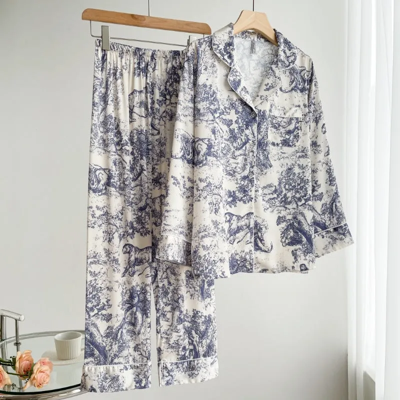 Toile Pajamas Trousers and Shirt