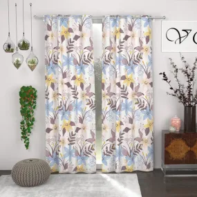 Trisha Printed Curtain - Set Of Two