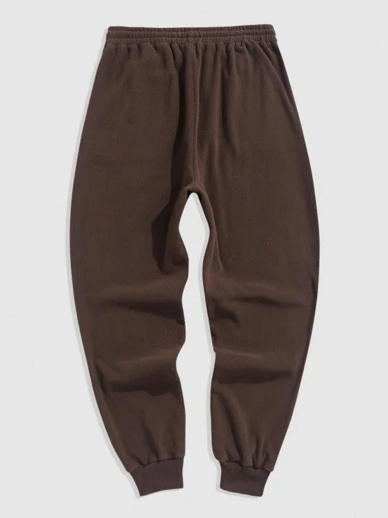 Warm And Stylish Fleece Pants Ensemble