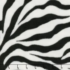 Winterfleece Prints Conversational - Zebra Multi Fleece Yardage