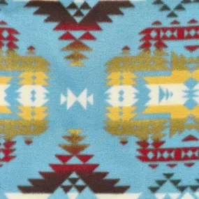 Winterfleece Prints Southwest - Canyon Turquoise Fleece Yardage