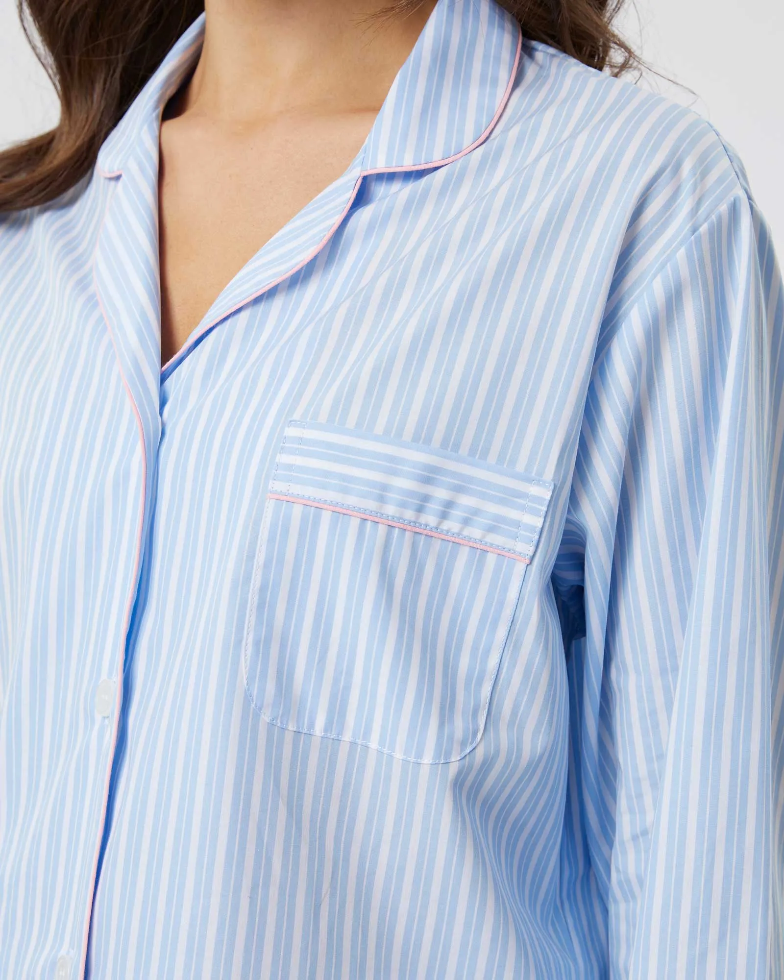 Women's Classic Cotton Pajamas - Lindley Stripe